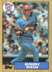 1987 Topps Baseball Cards      364     Randy Bush